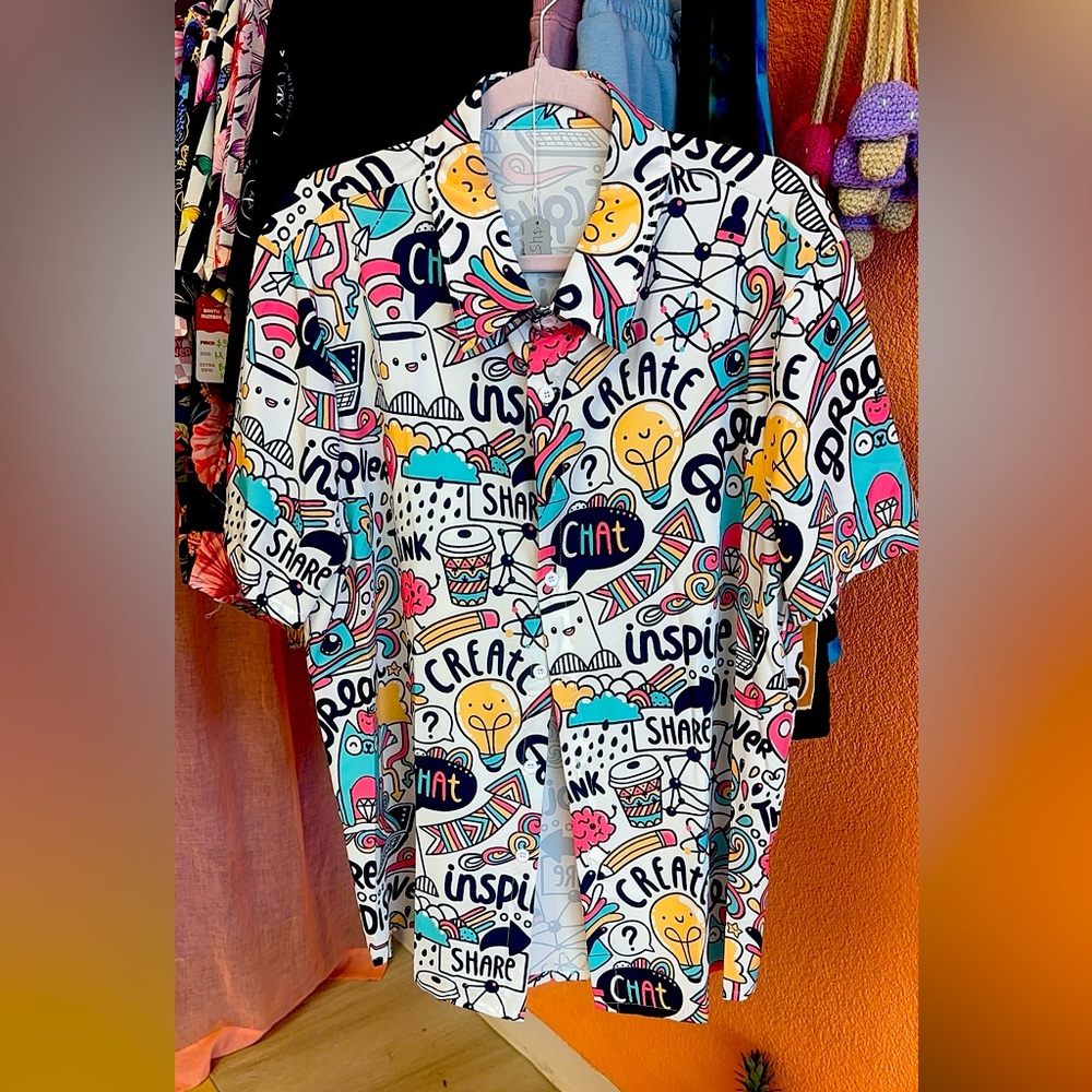 Graphic Print Men's Shirt